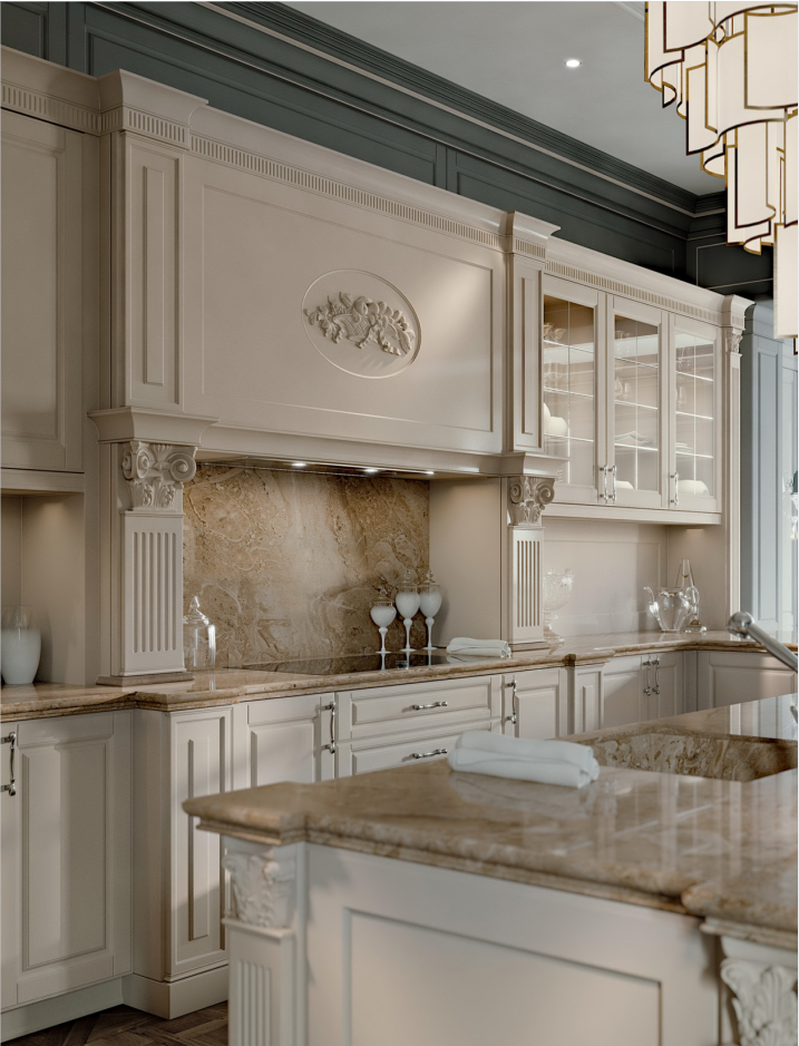 traditional style kitchen cabinet
