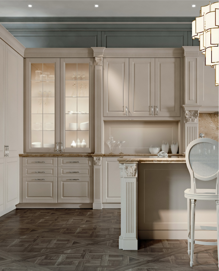traditional style kitchen cabinet