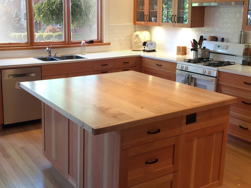 maple used for countertop