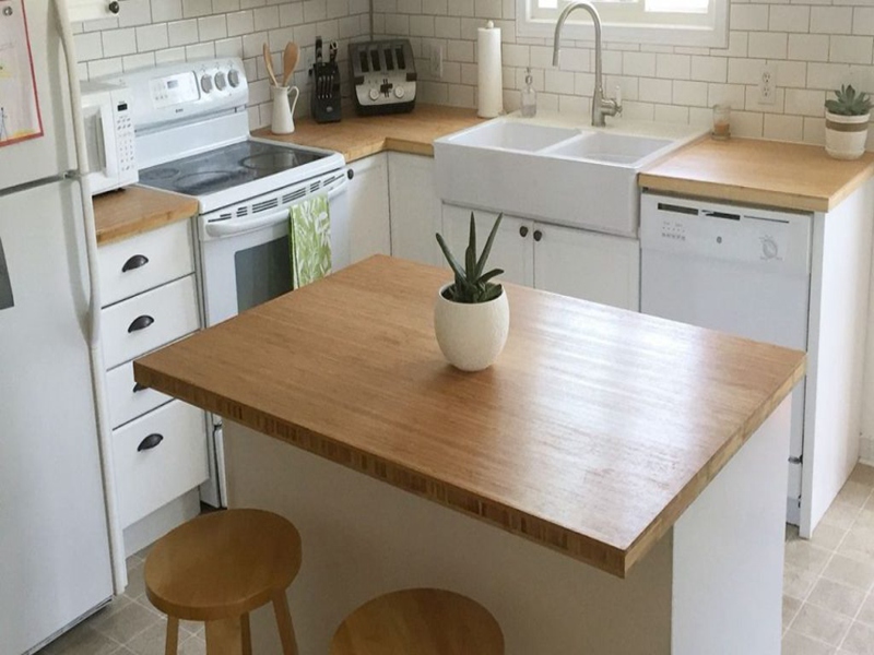 bamboo used for countertop