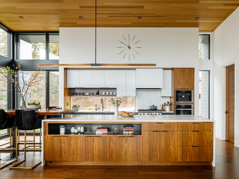 clean lines about kitchen cabinet