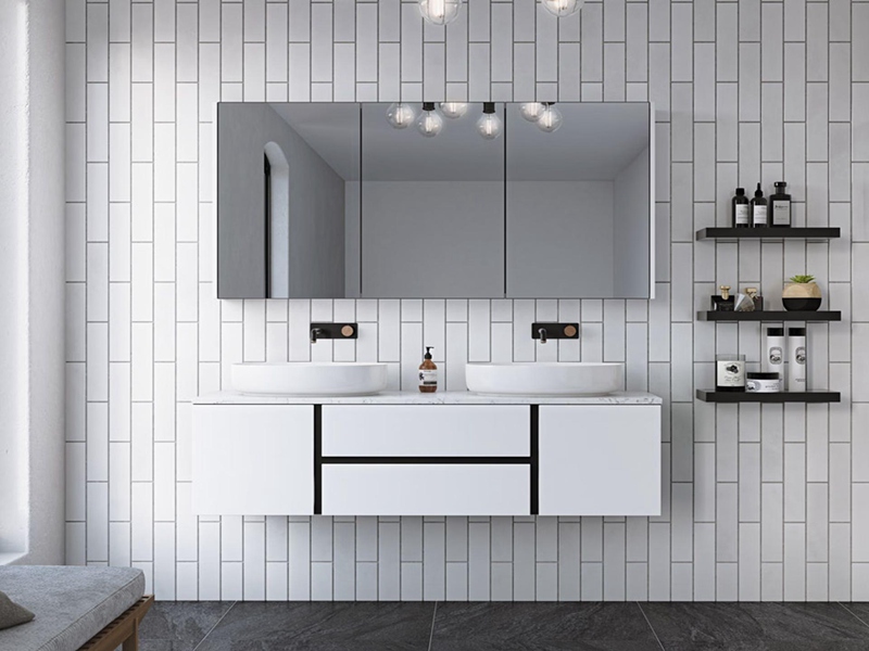 Modern Style Melamine Simple Bathroom Vanity with Stylish Color 
