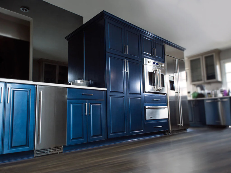 metallic paint kitchen cabinet