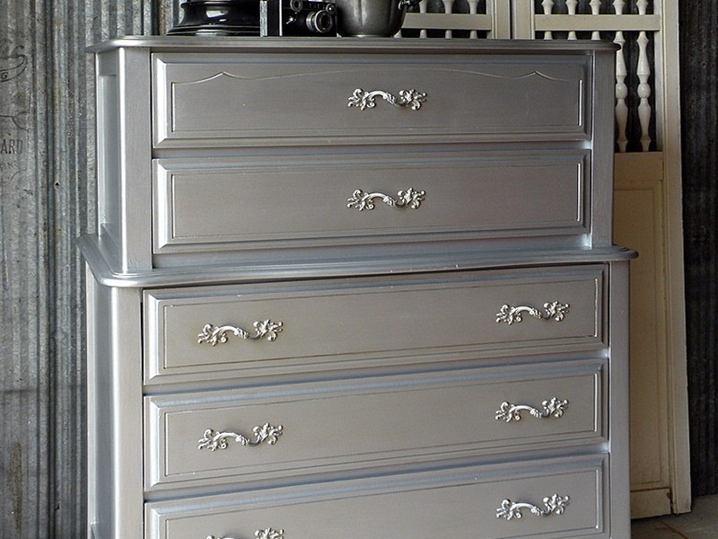 metallic paint bathroom cabinet