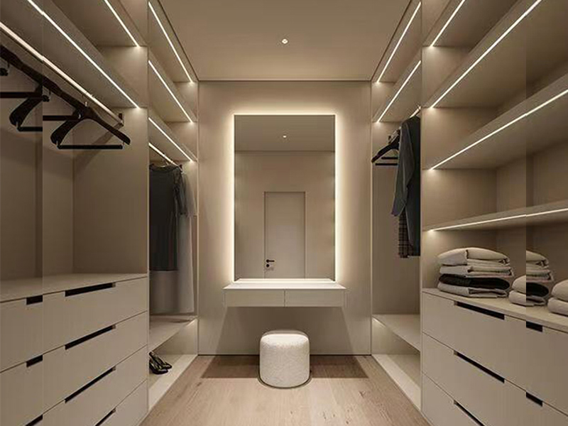 wooden wardrobe