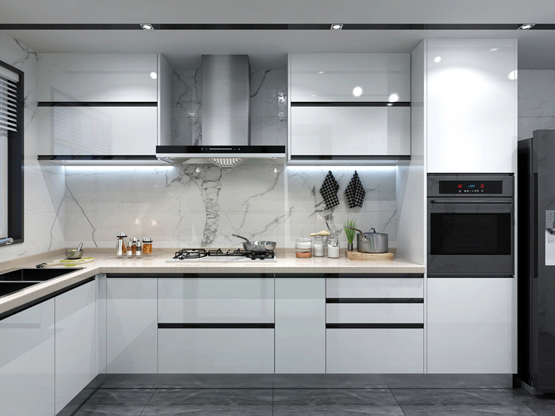 white kitchen cabinets