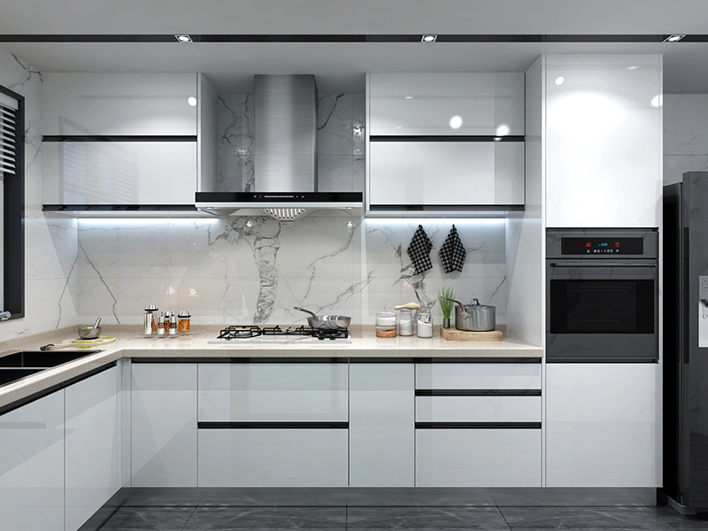 white kitchen cabinet modern