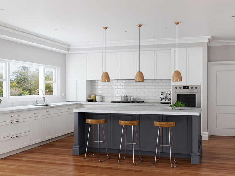 wood kitchen cabinets