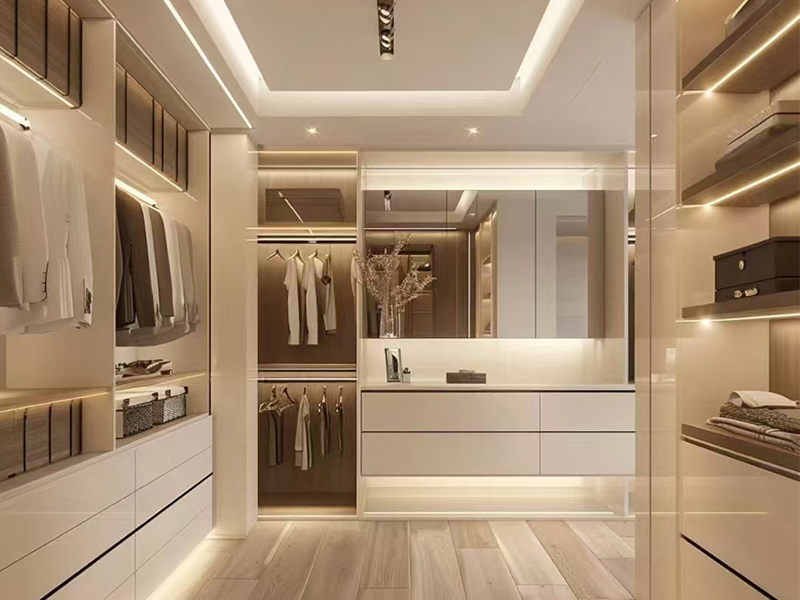 Walk-in Closet with LED Light