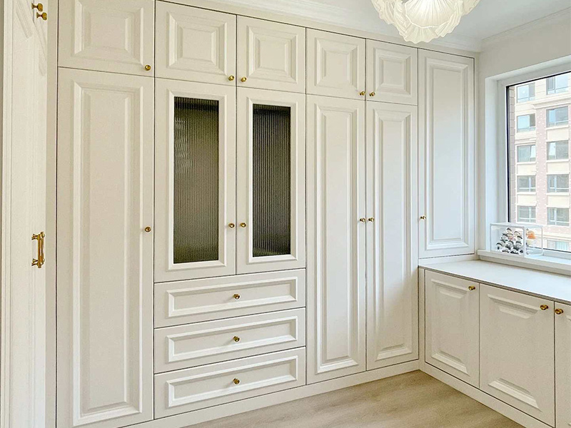 White American style wardrobes