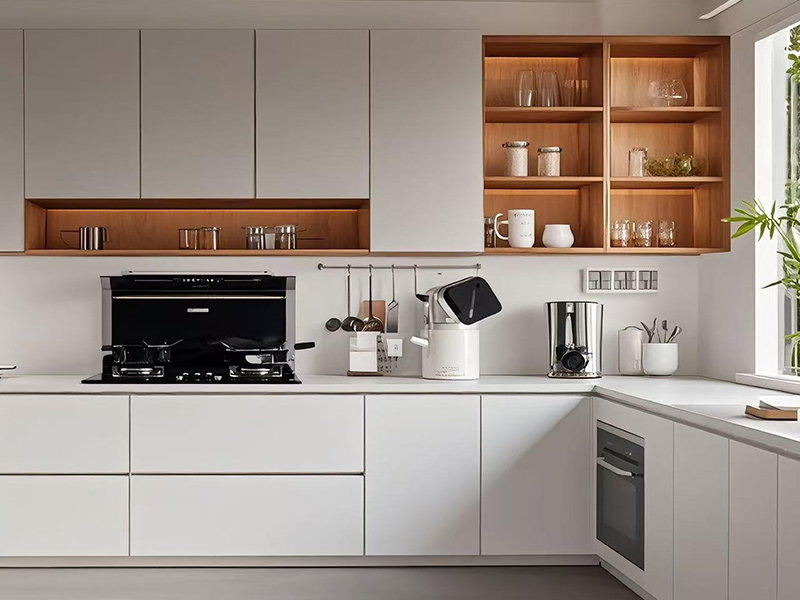 white kitchen cabinets modern