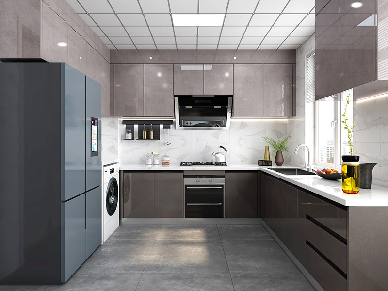 High Glossy kitchen cabinets