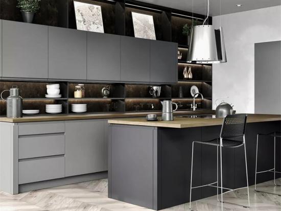 Black Kitchen Cabinet