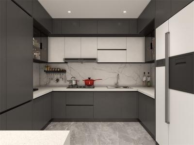 YALIG kitchen cabinets solid wood particle board luxury ready to assemble kitchen cupboard - YALIG