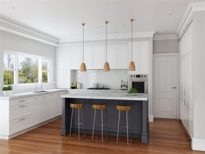traditional modern kitchen cabinet design solid wood european style modular - YALIG