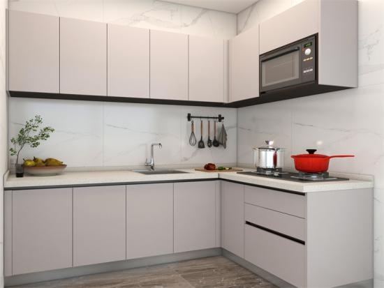 YALIG small kitchen cabinets solid wood plywood  simple kitchen cabinet modern