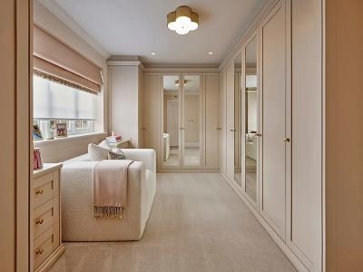 Highly Stylish Light Pink Walk-In Wardrobe