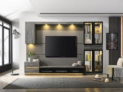 Crisp Wood Grain Elegant And Stylish TV Cabinets