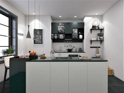 Powder Coated Steel Kitchen Cabinets