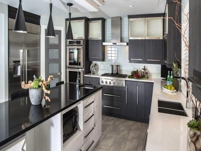 Kitchen Cabinets in Dark Colours