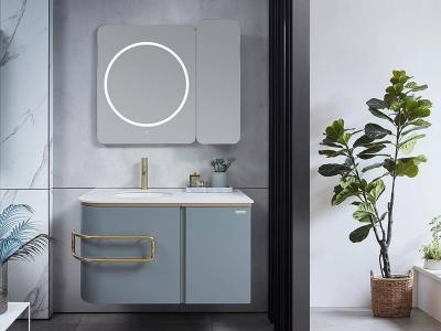 Grey Blue Bathroom Vanity