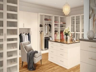 Wardrobe with Island Design