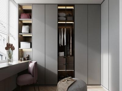 Modern Style Flat Panel Wardrobe