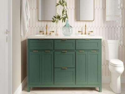 Lacquer Finish Bathroom Vanity