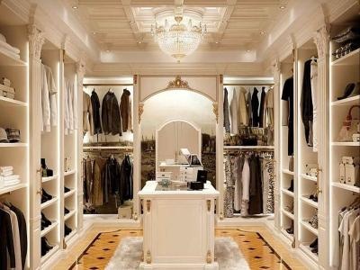 French Light Luxury Walk-in Wardrobe