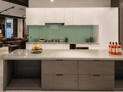 Modern Minimalist Modular Kitchen Cabinets with Island