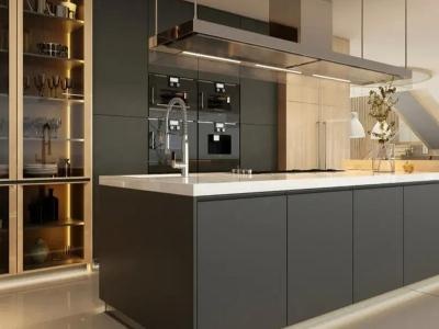 Matte Complete Wooden Kitchen Cabinets
