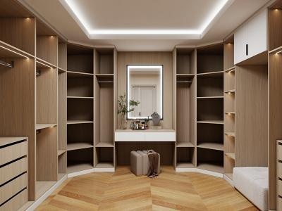Segmented Approach Multi-Storage Space Bedroom Wardrobe Closet