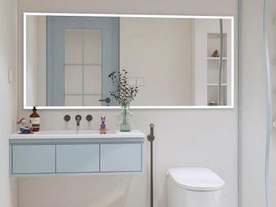 Single Sink Floating Bathroom Vanity with Led Mirror