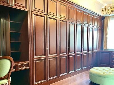 American Style Classic Wood Bedroom Wardrobe Closet