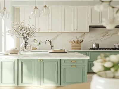 China Factory Sale European Style Kitchen Cupboard Modern Design Shaker Style Kitchen Cabinet Set - YALIG