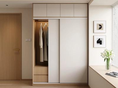 YALIG Modern Home Furniture Design Professional Custom White Bedroom Sliding Door Wardrobe Closet - YALIG