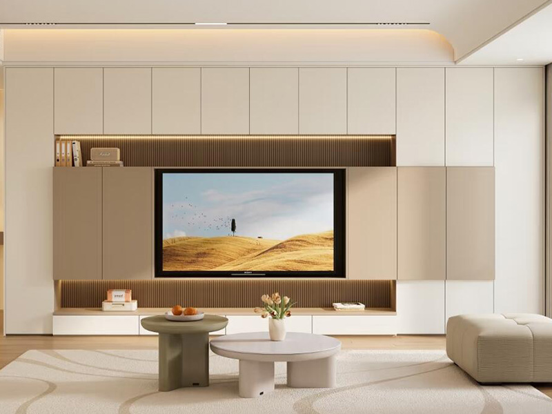 Why Choose Modern Wooden Cabinet Design for Living Room？