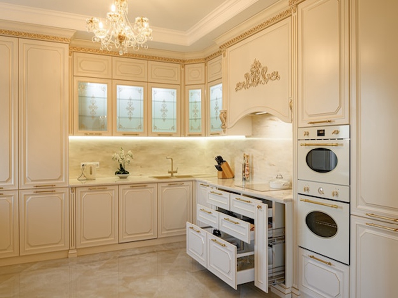 Features of Light Luxury Style Kitchen Cabinets